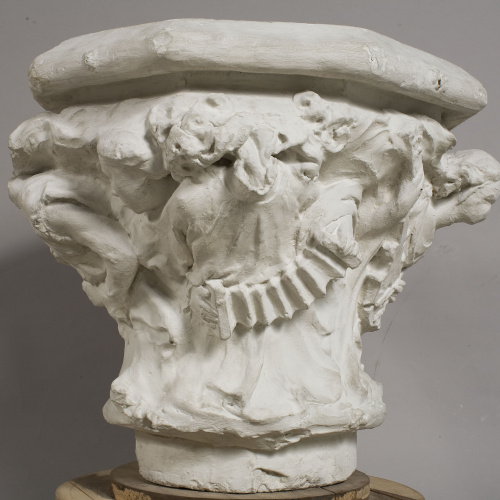 image for: Eusebi Arnau - Capitell amb representació de la música sacra - Cap a 1900 [1]