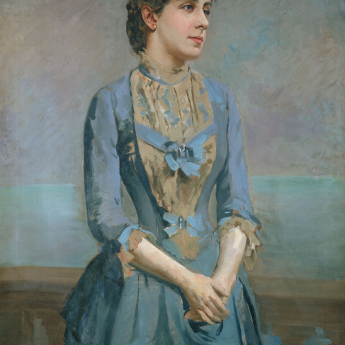 image for: Antoni Caba - Retrat de Lluïsa Dulce i Tresserra, marquesa de Castellflorite - Cap a 1880