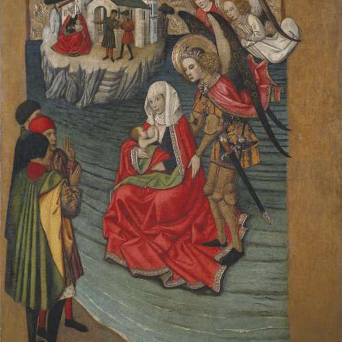 image for: Jaume Huguet - Miracle del mont Saint-Michel - Cap a 1455-1460