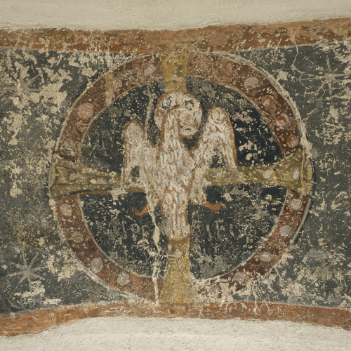 image for: Tercer Mestre de Sorpe - Esperit Sant sobre la creu i dins un clipeus de Sorpe - Mitjan segle XII