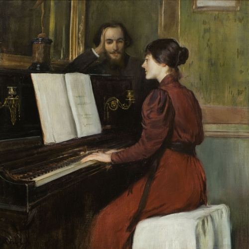 image for: Santiago Rusiñol - Una romança - París, 1894