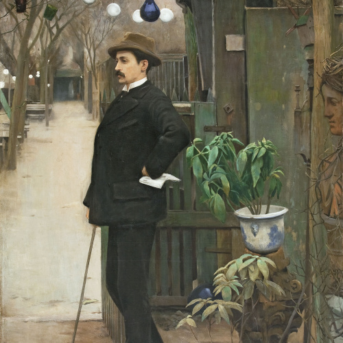 image for: Santiago Rusiñol - Retrat de Miquel Utrillo - París, 1890-1891