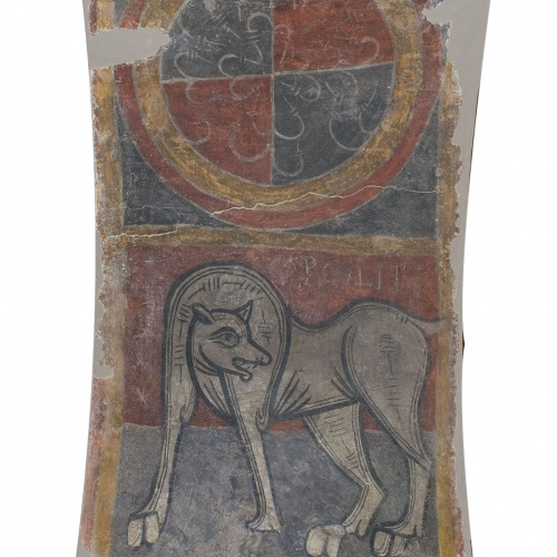 image for: Mestre de Boí - CARCOLITI, elefant i lleó de Sant Joan de Boí - Cap a 1100