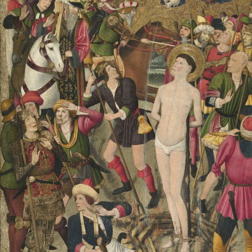 image for: Jaume Huguet - Sant Vicenç a la foguera - Cap a 1455-1460