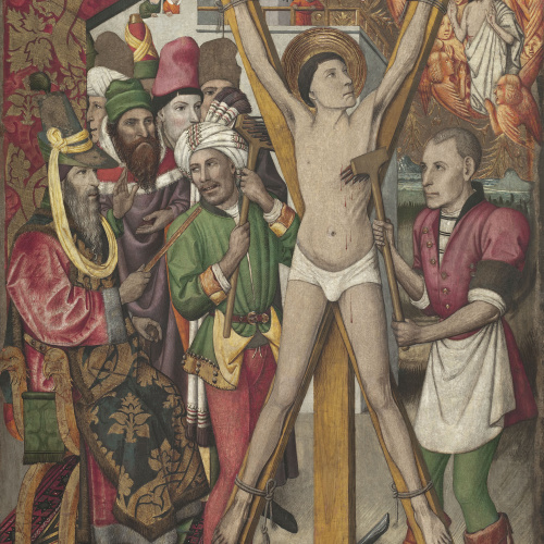 image for: Jaume Huguet - Sant Vicenç a l&#039;eculi - Cap a 1455-1460