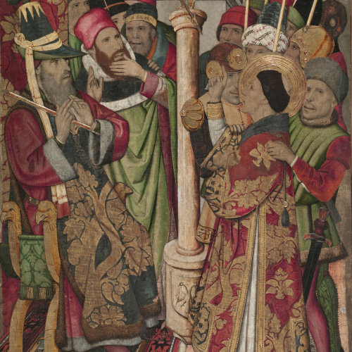 image for: Jaume Huguet - Sant Vicenç davant Dacià - Cap a 1455-1460