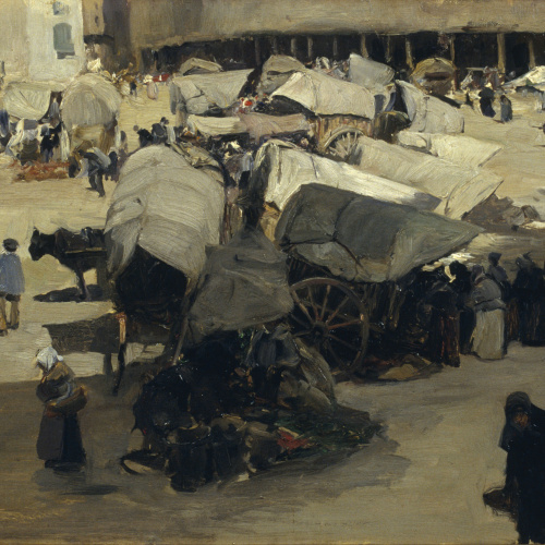 image for: Jaume Morera - Mercat de Santa Coloma de Queralt - Cap a 1895