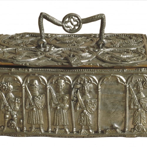 image for: Anònim. Xipre - Capseta amb guerrers - Cap a 1250-1280