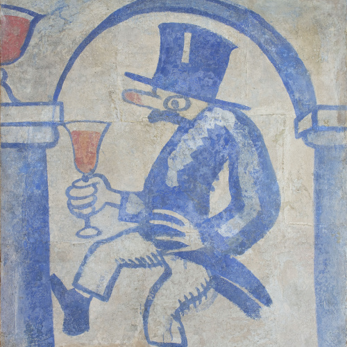 image for: Xavier Nogués - Fragment de la decoració mural del celler de les Galeries Laietanes - 1915