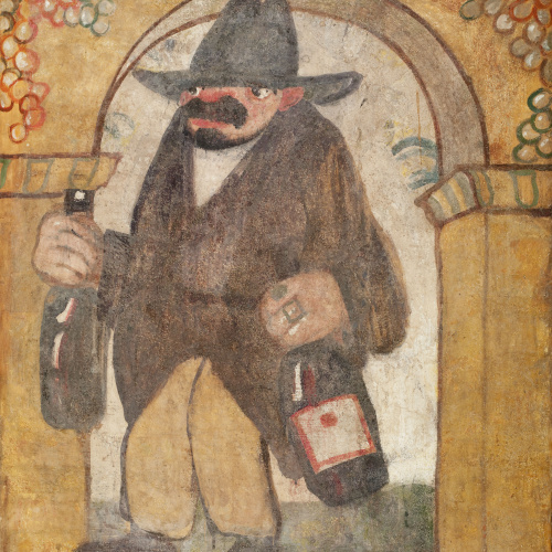 image for: Xavier Nogués - Fragment de la decoració mural del celler de les Galeries Laietanes - 1915