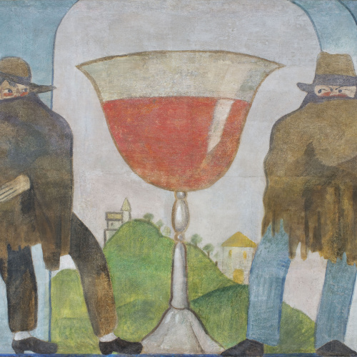 image for: Xavier Nogués - Fragment de la decoració mural del celler de les Galeries Laietanes - 1915