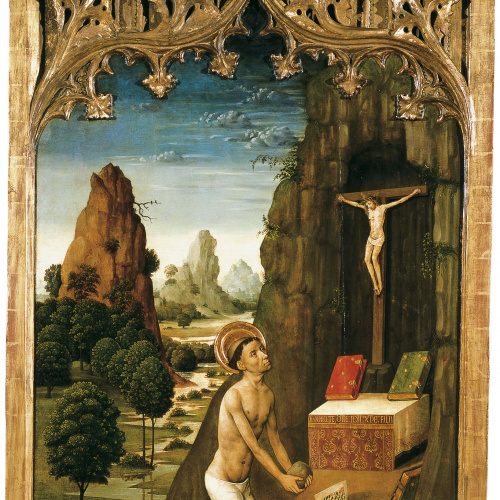 image for: Mestre de la Seu d&#039;Urgell - Sant Jeroni penitent - Cap a 1495