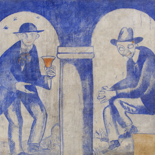 image for: Xavier Nogués - Fragment de la decoració mural del celler de les Galeries Laietanes - 1915