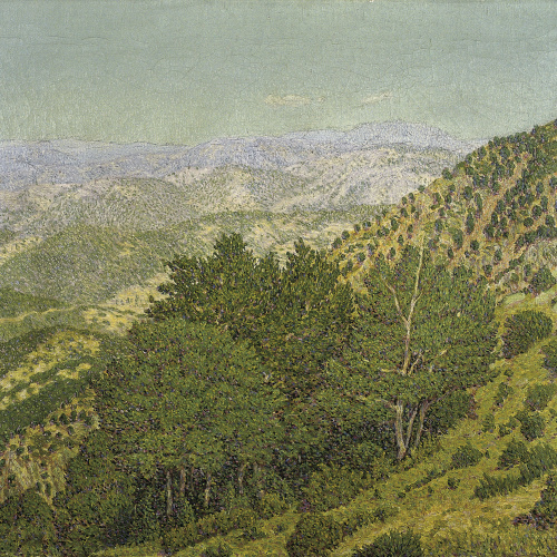 image for: Marià Pidelaserra - Muntanyes des del Montseny. Dia serè al matí - Barcelona, 1903