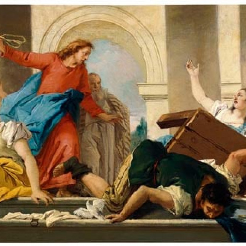 image for: Giandomenico Tiepolo - Expulsió dels mercaders del Temple - 1750-1753