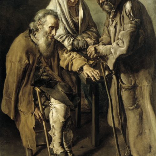 image for: Giacomo Ceruti dit Il Pitocchetto - Tres captaires - 1736