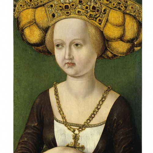 image for: Anònim - Retrat de Kunigunda d&#039;Àustria - Cap a 1485