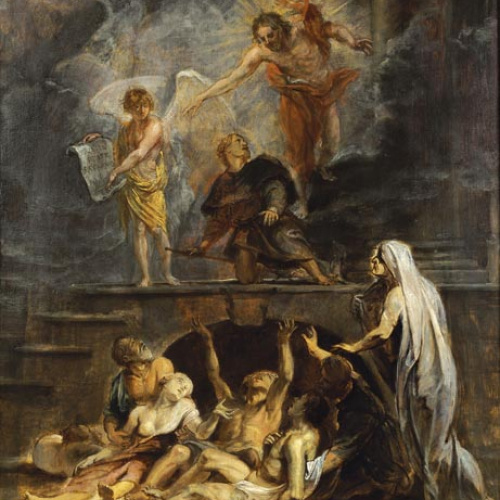 image for: Peter Paulus Rubens - Sant Roc com a patró de la pesta - Cap a 1623