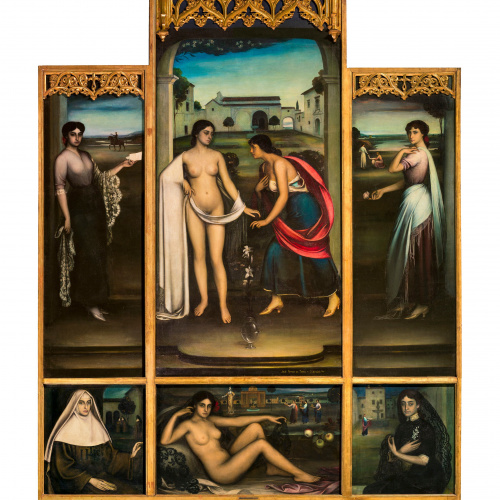 image for: Julio Romero de Torres - El retaule de l&#039;amor - 1910