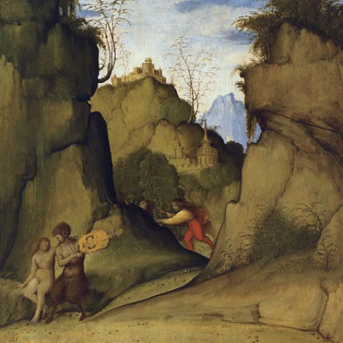 image for: Giovanni Agostino da Lodi (Pseudo-Boccaccino) - Pan i Siringa - Cap a 1515