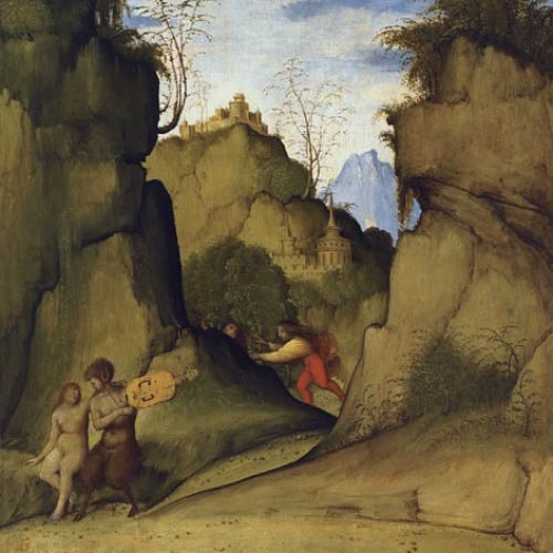 image for: Giovanni Agostino da Lodi (Pseudo-Boccaccino) - Pan i Siringa - Cap a 1515