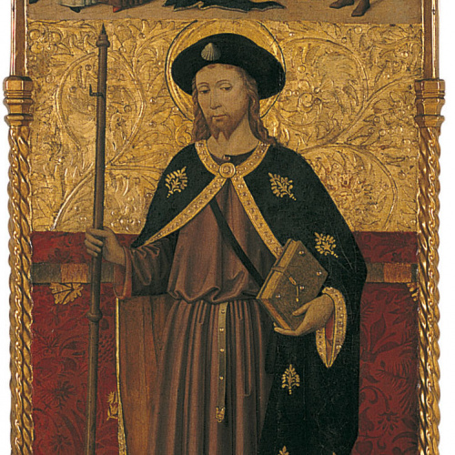 image for: Mestre de Cruïlles - Sant Jaume amb un donant; Decapitació de sant Jaume - Segona meitat del segle XV