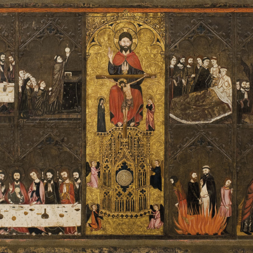 image for: Mestre de Vallbona de les Monges (Guillem Seguer ?) - Retaule del Corpus Christi - Cap a 1335-1345