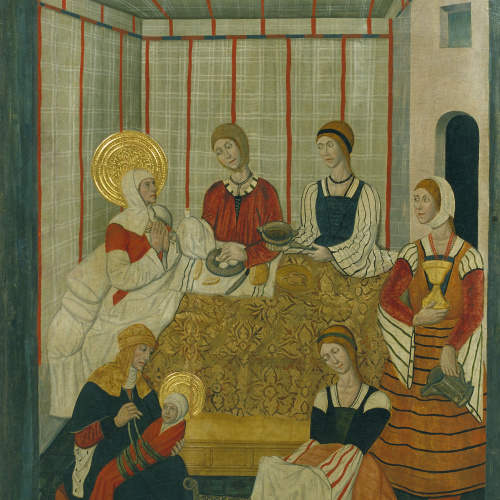image for: Pere Garcia de Benavarri - Naixement de la Mare de Déu - Cap a 1475