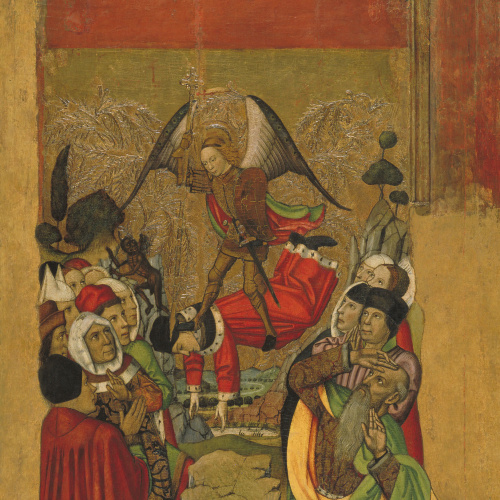 image for: Jaume Huguet - Sant Miquel vencedor de l&#039;Anticrist - Cap a 1455-1460
