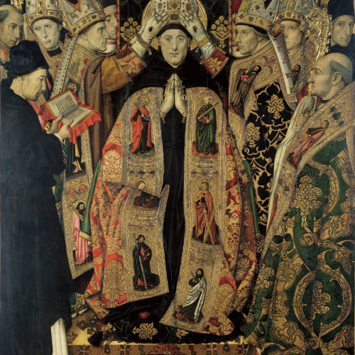 image for: Jaume Huguet - Consagració de sant Agustí - Cap a 1463-1470/1475