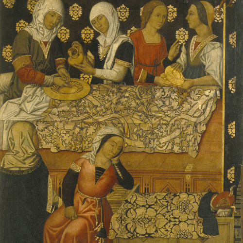 image for: Grup Vergós - Naixement de sant Esteve - Cap a 1495-1500