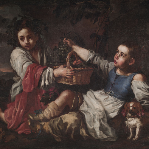 image for: Bernhard Keil (Monsù Bernardo) - Nens amb raïms - Segona meitat del segle XVII