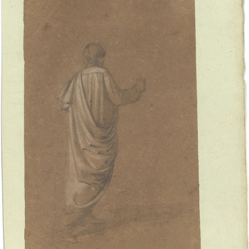 image for: Marià Fortuny - Estudi acadèmic de figura masculina - Cap a 1856-1858
