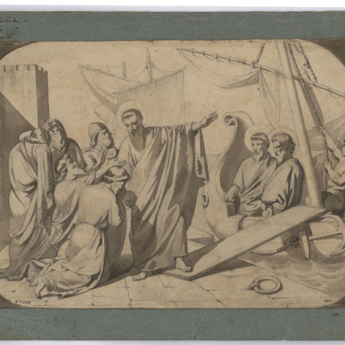 image for: Marià Fortuny - Sant Pau, a punt d&#039;embarcar, acomiadant-se - Cap a 1855-1856