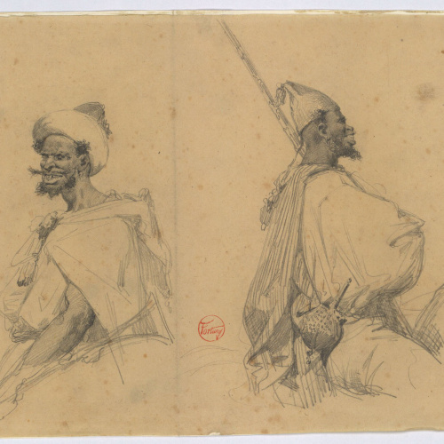 image for: Marià Fortuny - Guerrers marroquins - 1860
