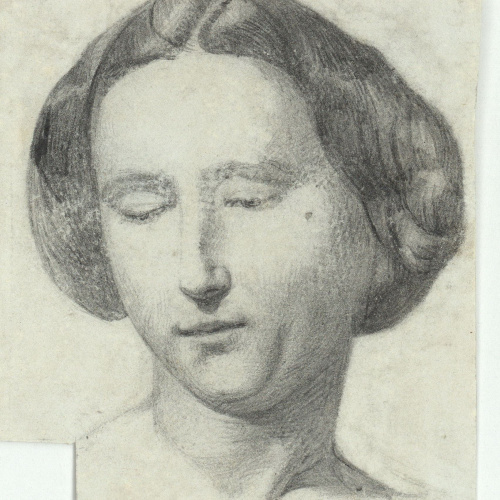 image for: Marià Fortuny - Cap de dona - Cap a 1856-1858