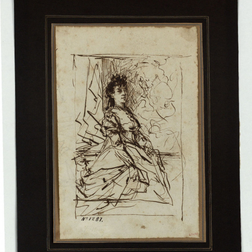 image for: Marià Fortuny - Retrat femení - Cap a 1856-1858