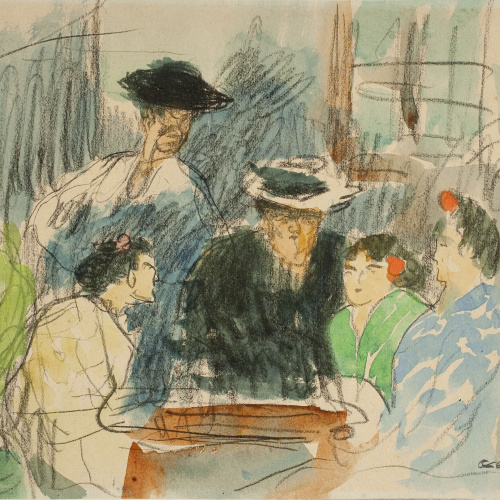 image for: Ricard Canals - Escena d&#039;interior - Cap a 1900