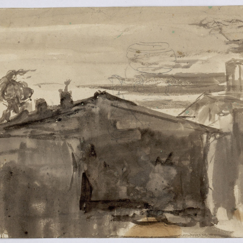 image for: Marià Fortuny - Teulades - Cap a 1856-1858