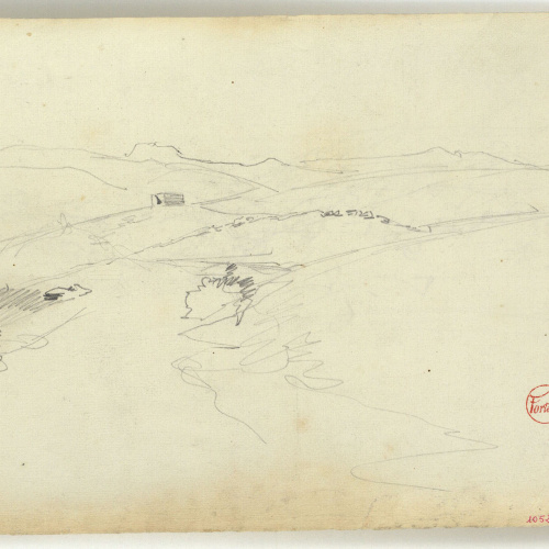 image for: Marià Fortuny - Paisatge marroquí (anvers) / Paisatge marroquí (revers) - Cap a 1860-1862