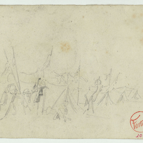 image for: Marià Fortuny - Campament militar - Cap a 1860