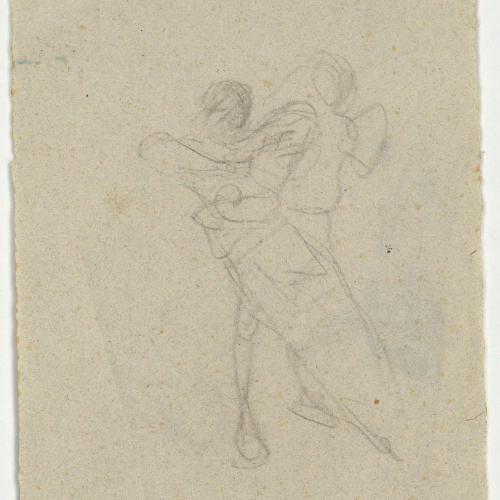 image for: Marià Fortuny - Estudi per al quadre «El jardí dels poetes» (anvers) / Estudi per al quadre «El jardí dels poetes» (revers) - Cap a 1871 [1]