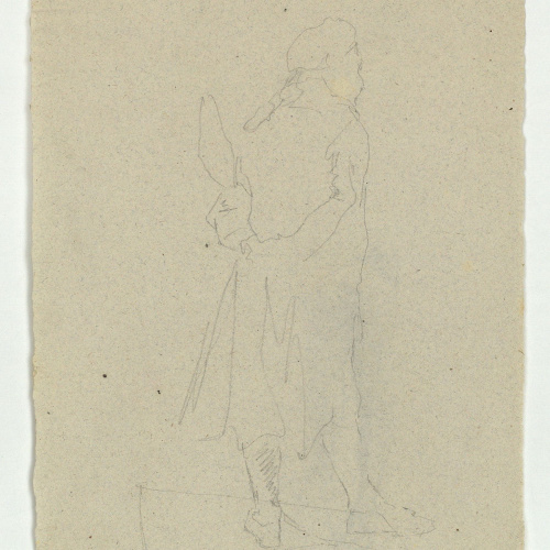 image for: Marià Fortuny - Estudi per al quadre «L&#039;elecció de la model» (anvers) / Estudi per al quadre «L&#039;elecció de la model» (revers) - Cap a 1868-1870 [1]