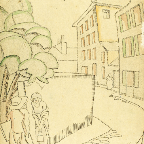 image for: Juan Gris - Une rue à Montmartre - 1911