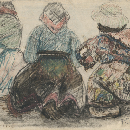 image for: Darío de Regoyos - Dones gallegues - 1892
