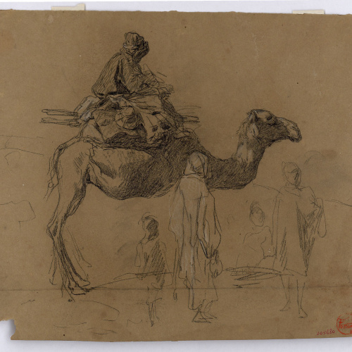 image for: Marià Fortuny - Cameller marroquí i altres figures - Cap a 1860-1862
