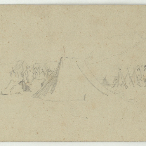 image for: Marià Fortuny - Campament militar - Cap a 1860