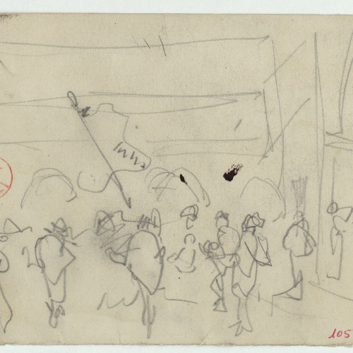 image for: Marià Fortuny - Estudi per al quadre «Fantasia àrab» [?] - Cap a 1866