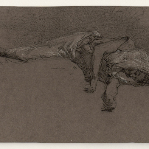 image for: Marià Fortuny - Marroquí ferit. Estudi per al quadre «La batalla de Tetuan» - Cap a 1860-1862