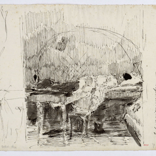 image for: Marià Fortuny - Yo en la cama y con fiebre - Cap a 1874